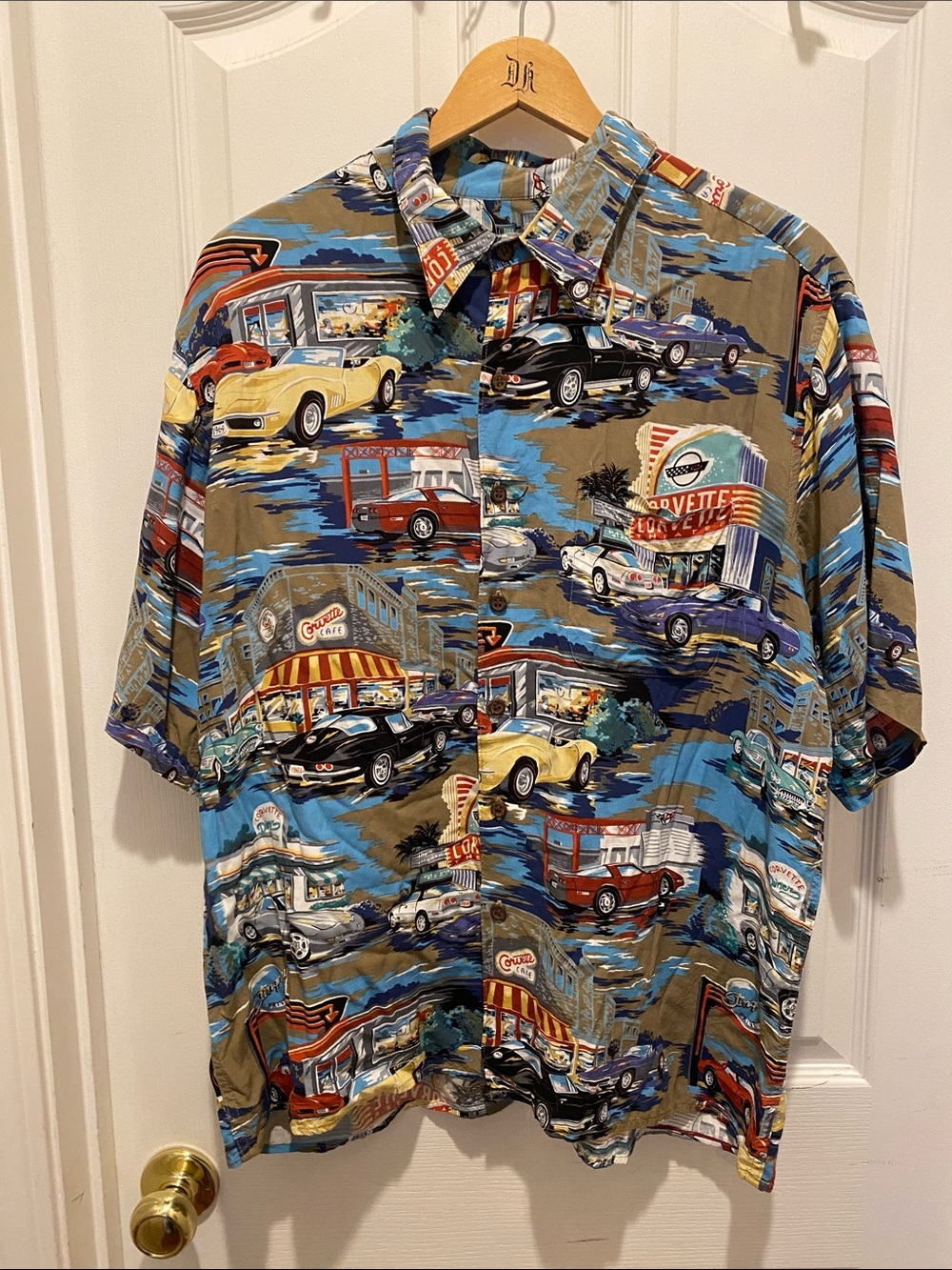 Reyn Spooner men’s Hawaiian Corvette Aloha shirt-xl